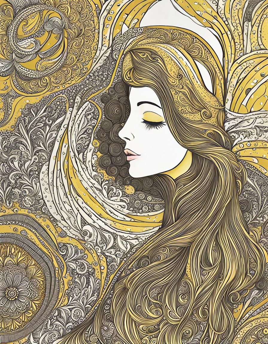 Feminine Figure in Yellow Ochre