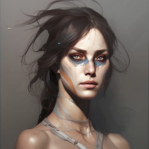 Huntress Portrait: Hyperdetailed Digital Art in Striking Lig...