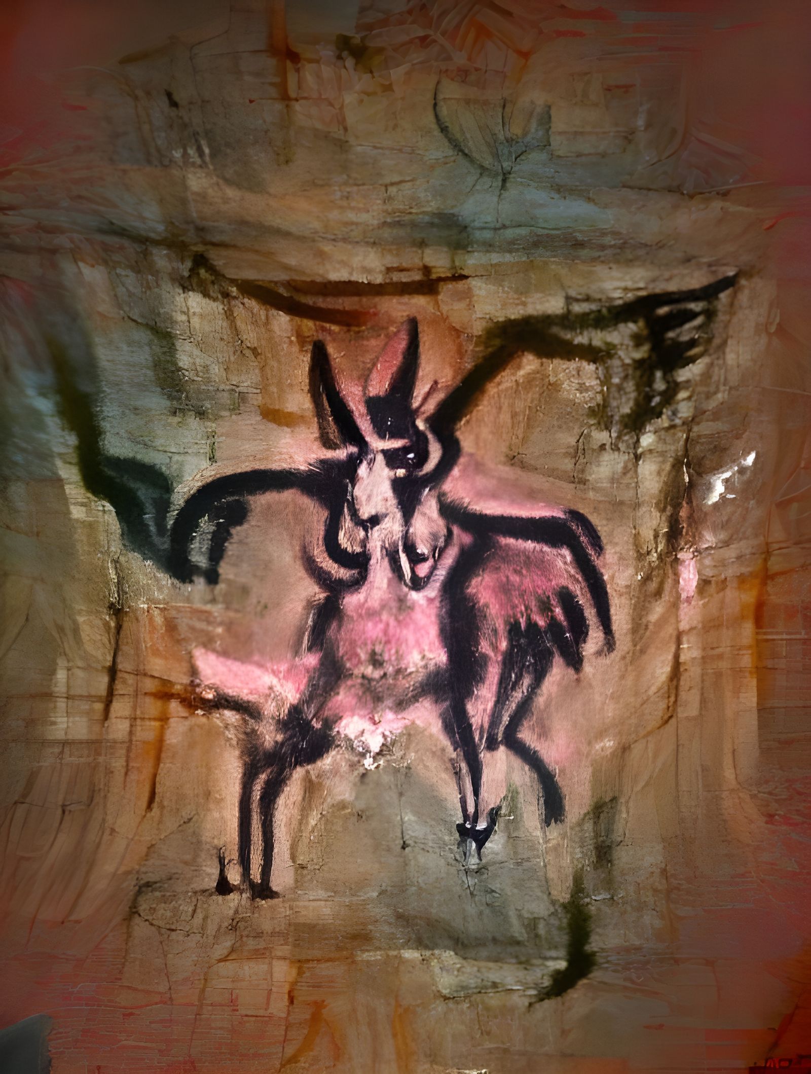 Baphomet as Prehistoric Cave Painting