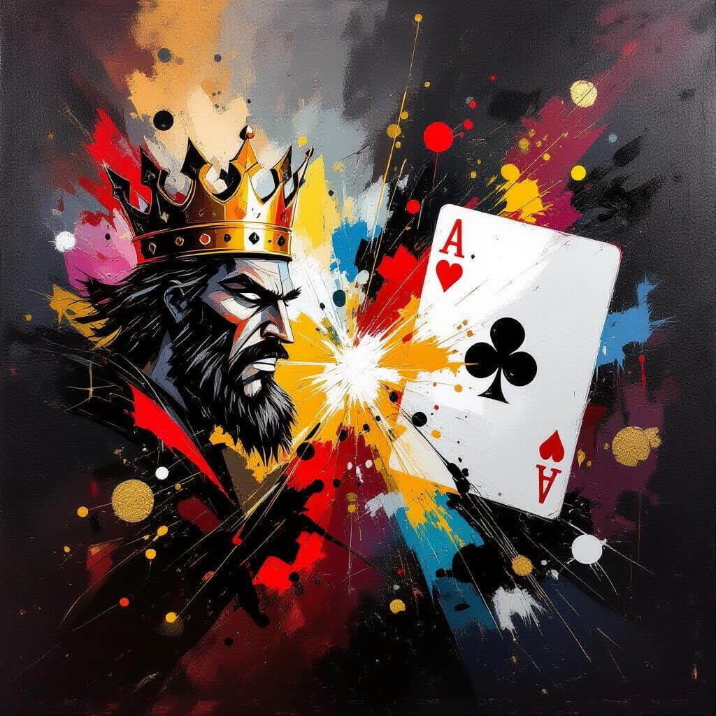 Abstract Expressionist Battle: King vs. Jack