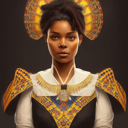 Croatian Woman Portrait, Hyperdetailed Artgerm Style