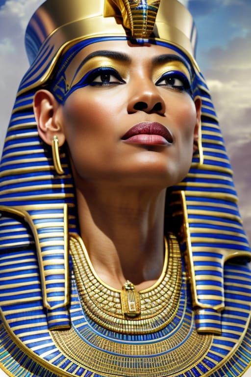 Angela Bassett as Egyptian Pharaoh Portrait