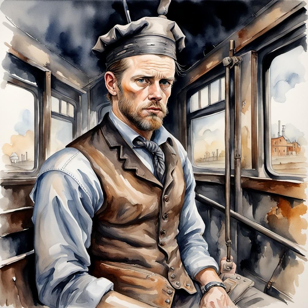 Jesse James: Watercolour Portrait of an Outlaw