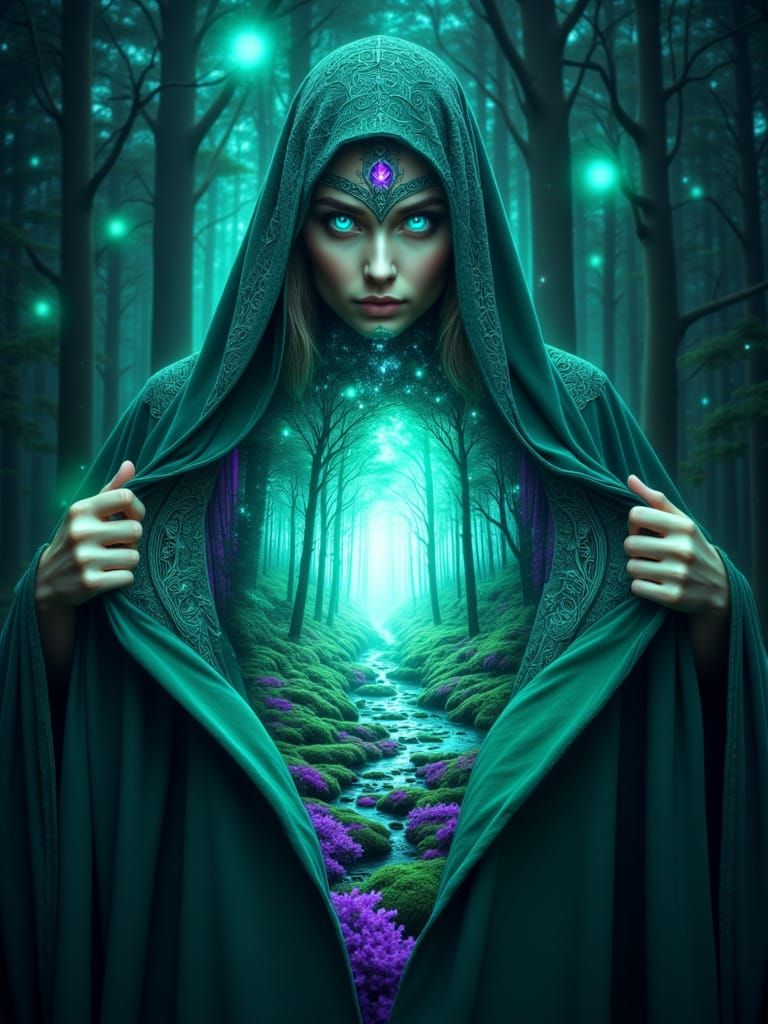 lora:Surreal Exposure - Wood Cloak