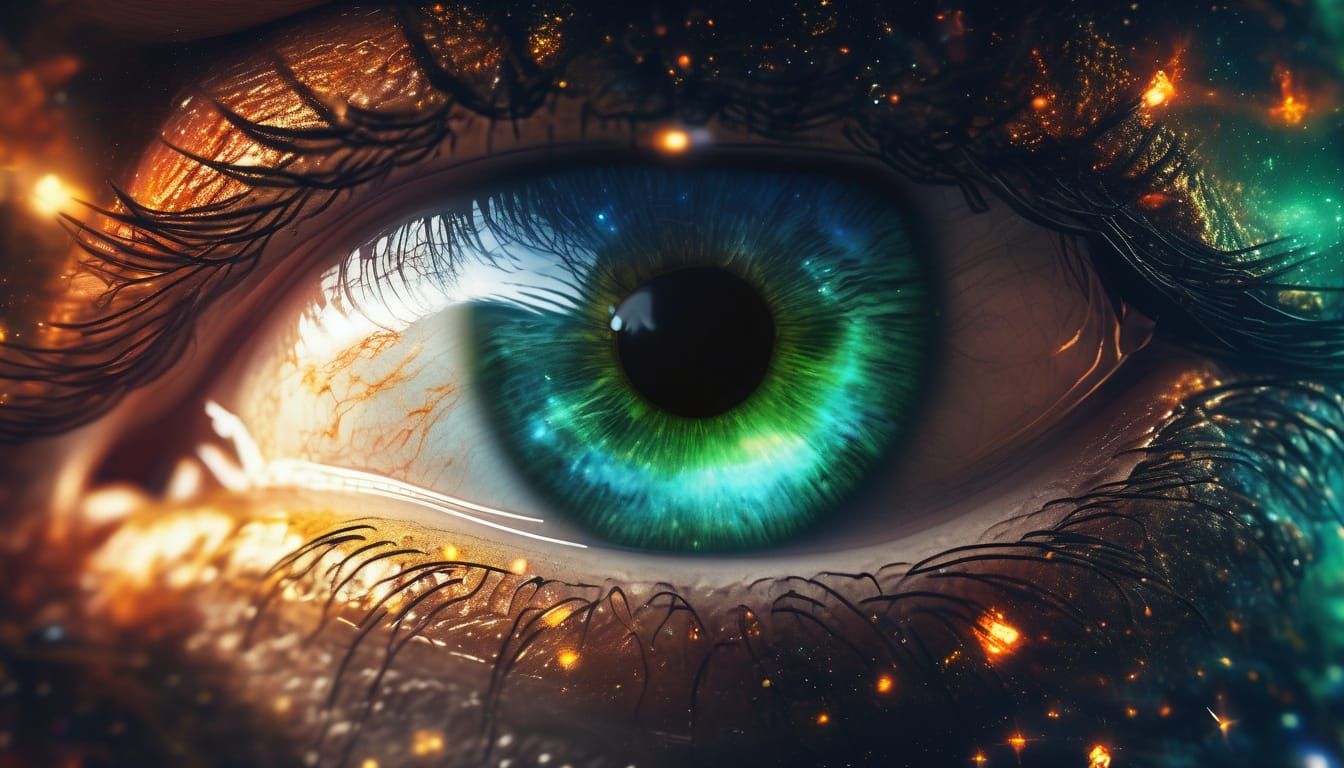 Epic Space Battle within a Human Eye