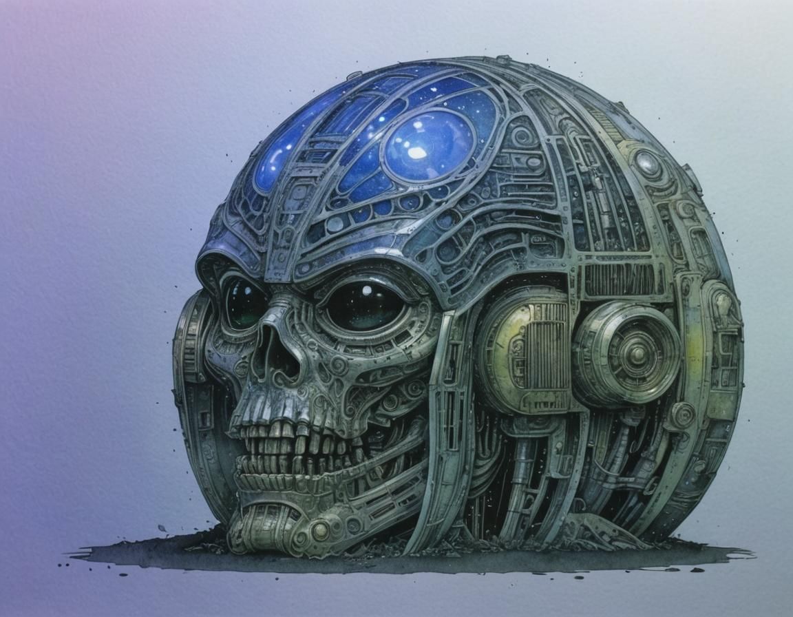 Disco Velcro Potential: Art Deco Ink and Watercolour