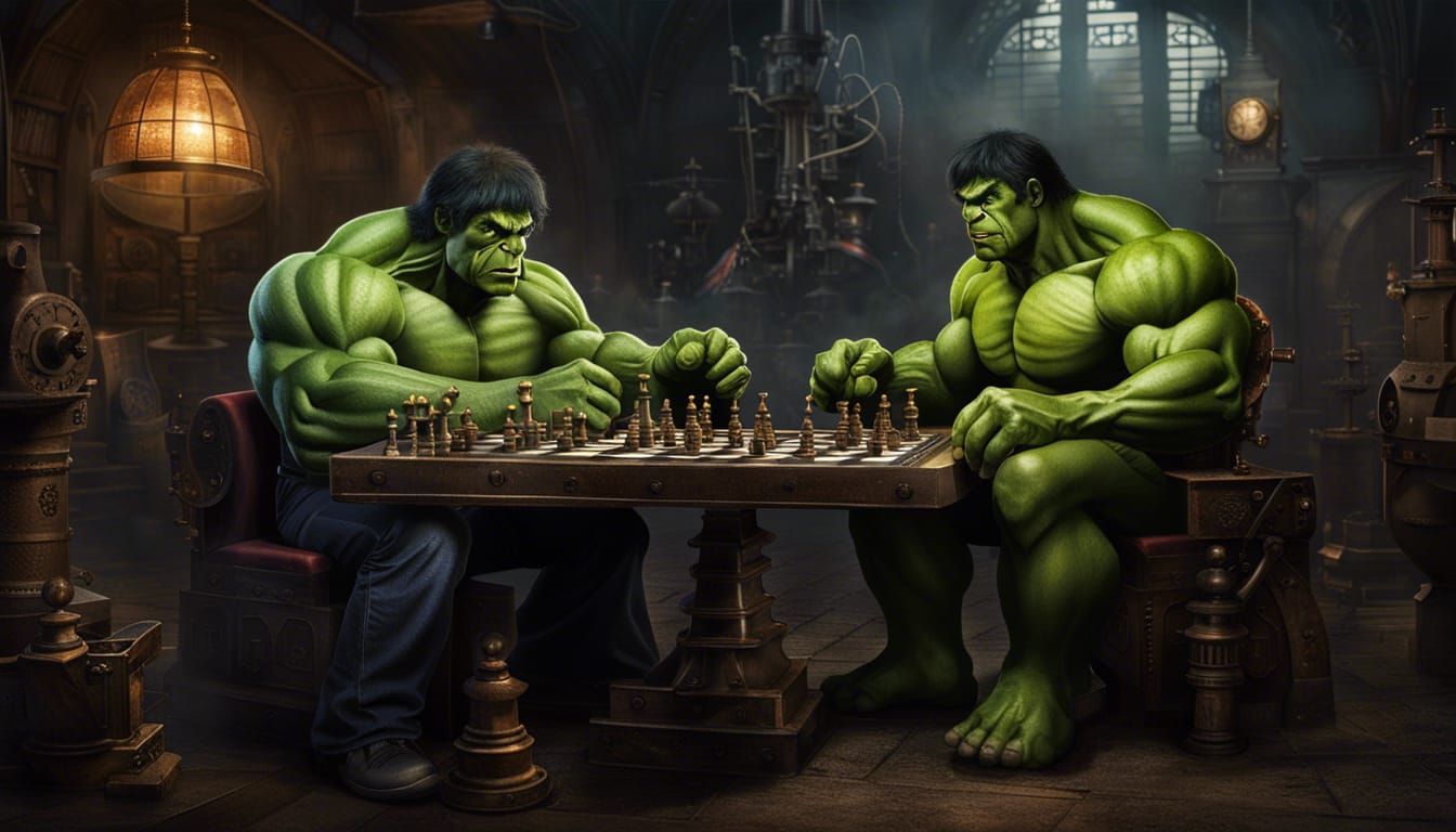 Hulk Versus Dark Phoenix: Steampunk Chess