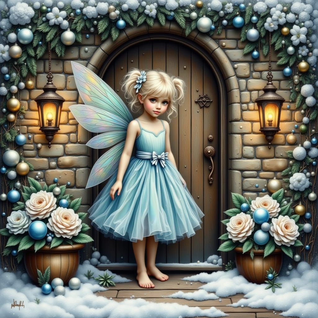 <lora:Hennie  Fairy  women:1.0> <lora:DREAMY FAIRY FLUX:1.0> <lora:Fairy Elf Flux 2:1.0> <lora:Glitter Fairy:1.0> A fair...