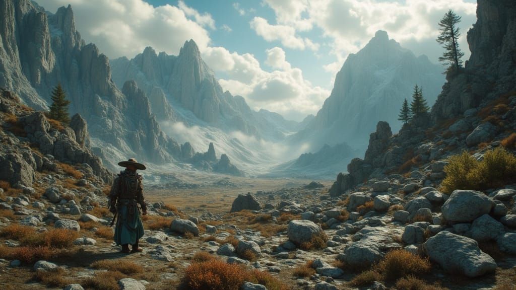 Epic 3D Cinematic Scene of Uncharted Wilderness