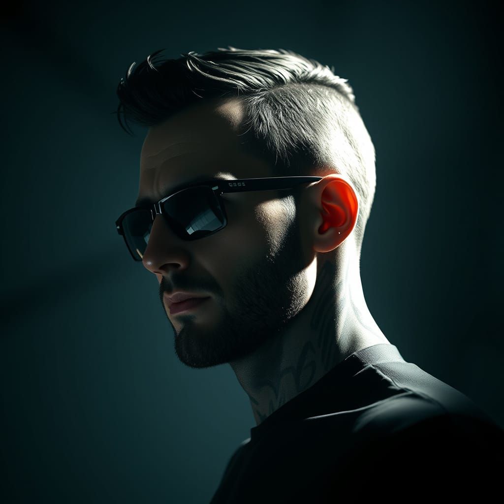 Men in Black Astronauts Explore Cosmic Depths