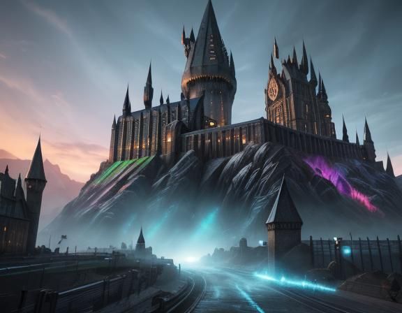 Cyberpunk Hogwarts School of Witchcraft and Wizardry