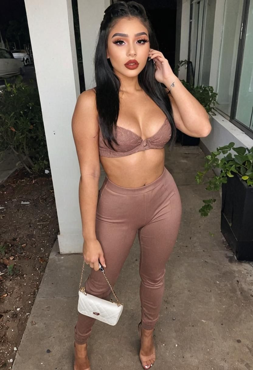 Stunning Hispanic Woman Portrait with Professional Makeup