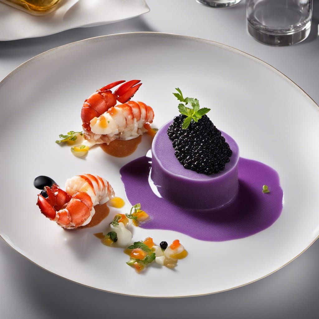 Lobster and Caviar Sonata in Hyperrealistic Style