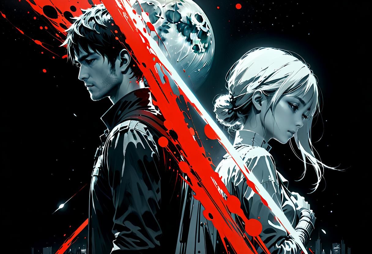 Lovers Divided Between Moon and Sun, Horror Art