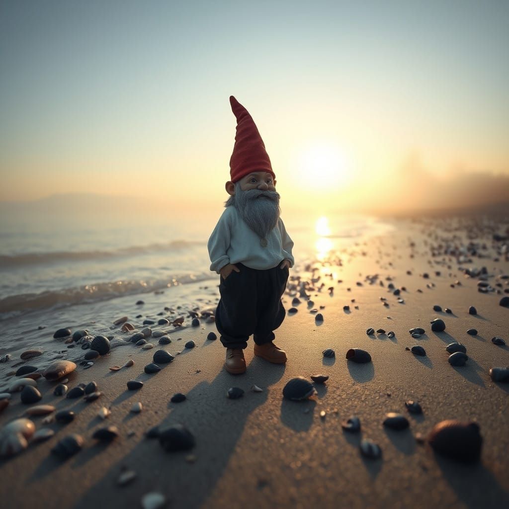Mystical Gnome at Dawn Beach