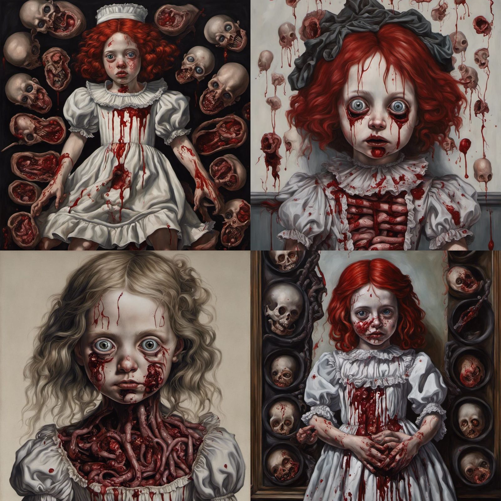 Raggedy Anne Horror Show in Renaissance Style