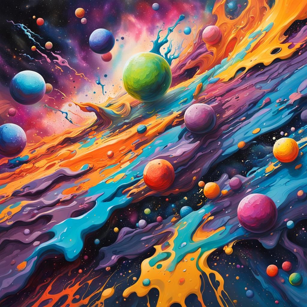 Galaxy Art: A World Made of Paint