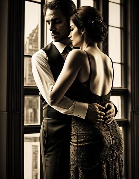 Sensual Tango: Passionate Embrace in High Definition