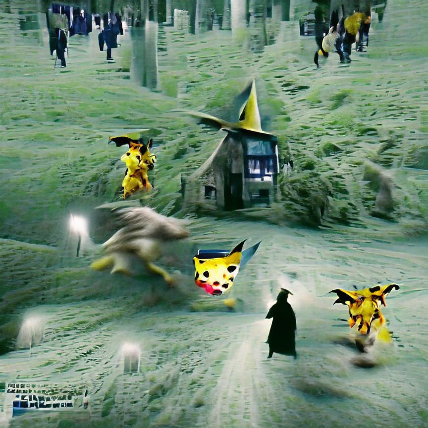 Pikachu Digital Escape Scene