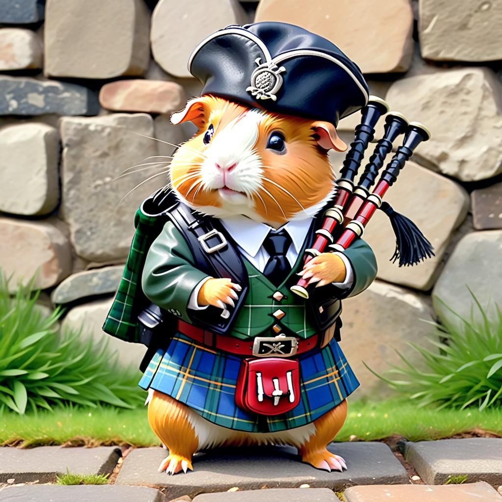 J.D. Hogg in Scotland in a Plaid Kilt