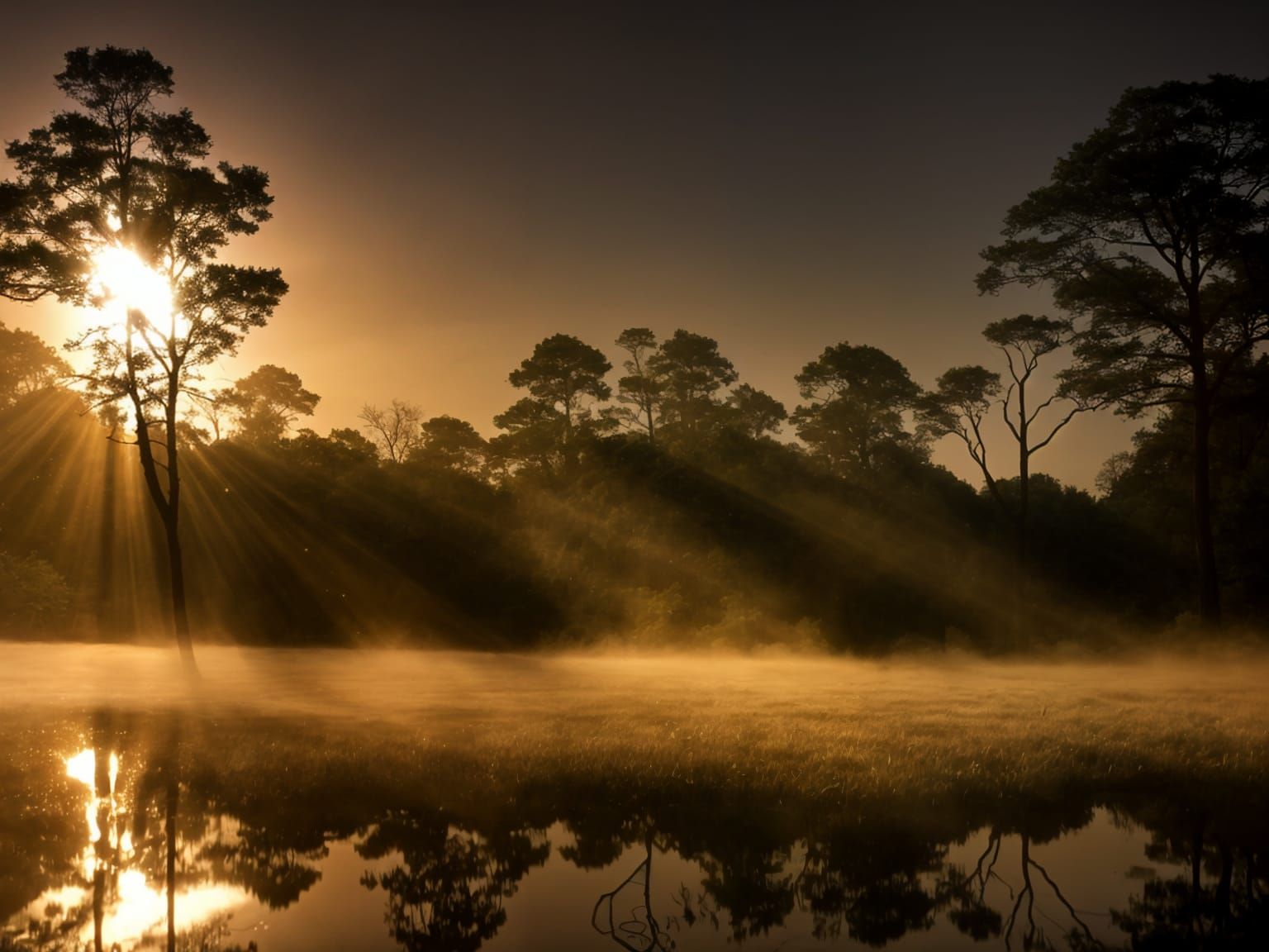 Atmospheric Light Pools in Vaporous Space