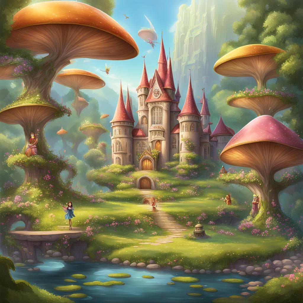 Enchanting Fairy University Concept Art