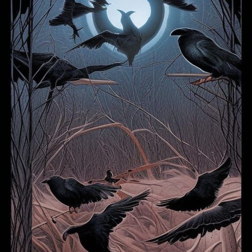 Odin and Ravens in Comic Book Art