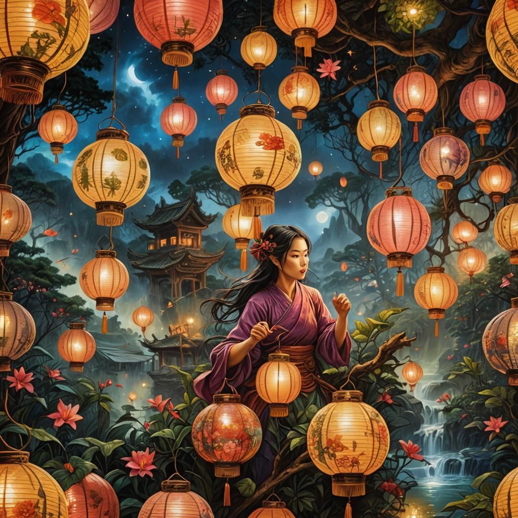 Paper Lanterns (Dreamshaper XL Lightning)