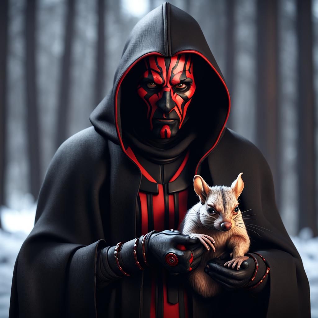 Darth Maul and Squirrel: Detailed Matte Painting