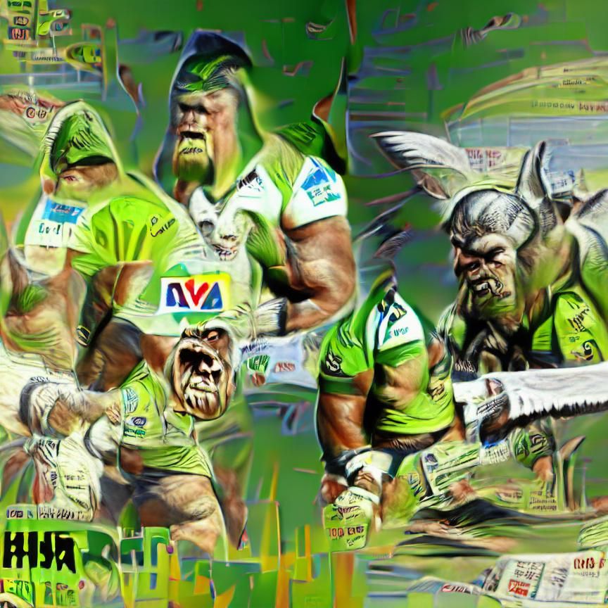 Canberra Raiders Viking Warrior Digital Art