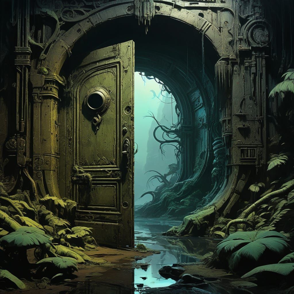 Glowing Threshold to a Mystical Realm