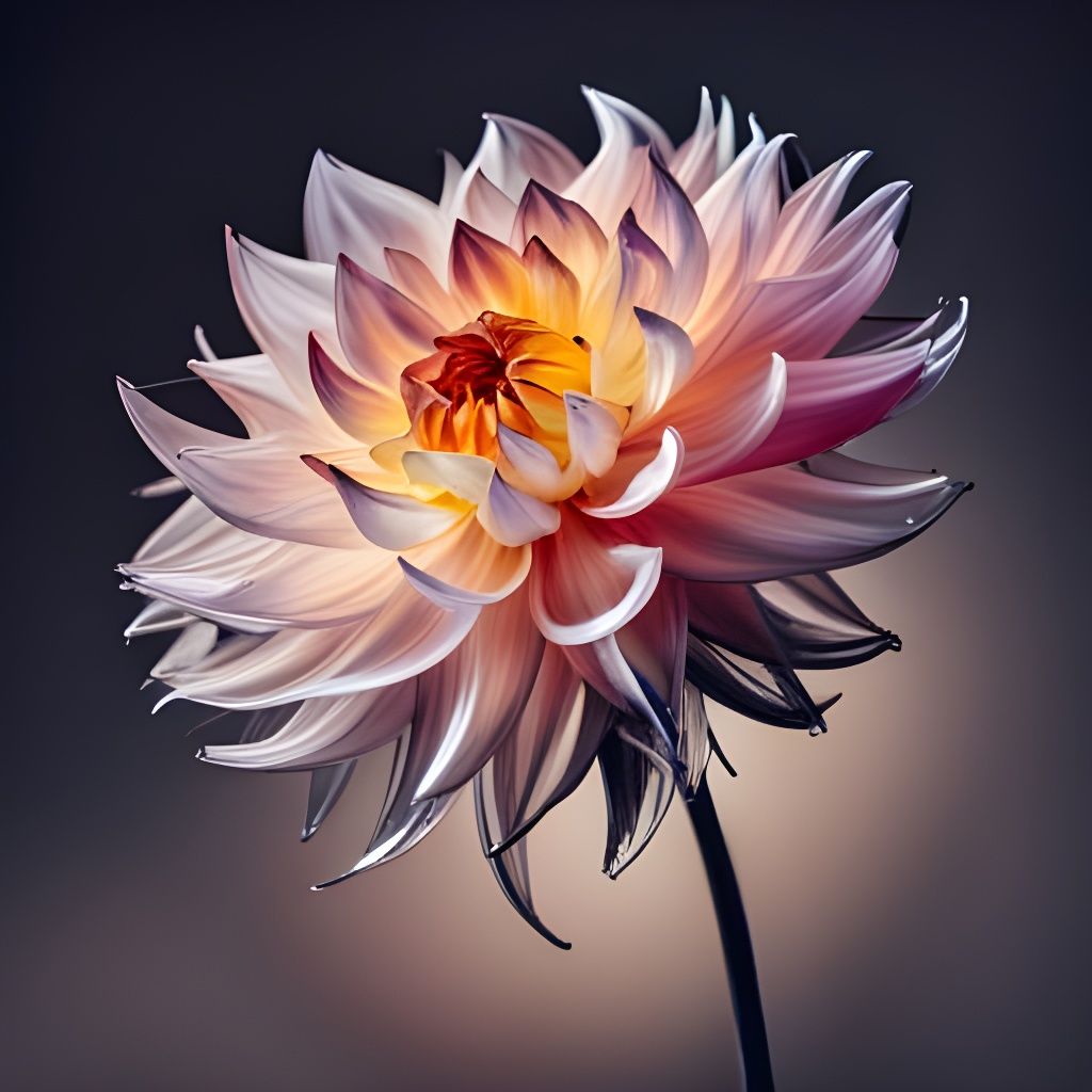 Shattered Glass Dahlia: A Study in Fragility