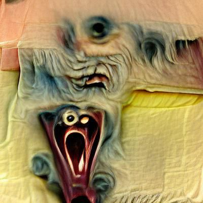 Terrifying Soul: A Screaming Horror Portrait