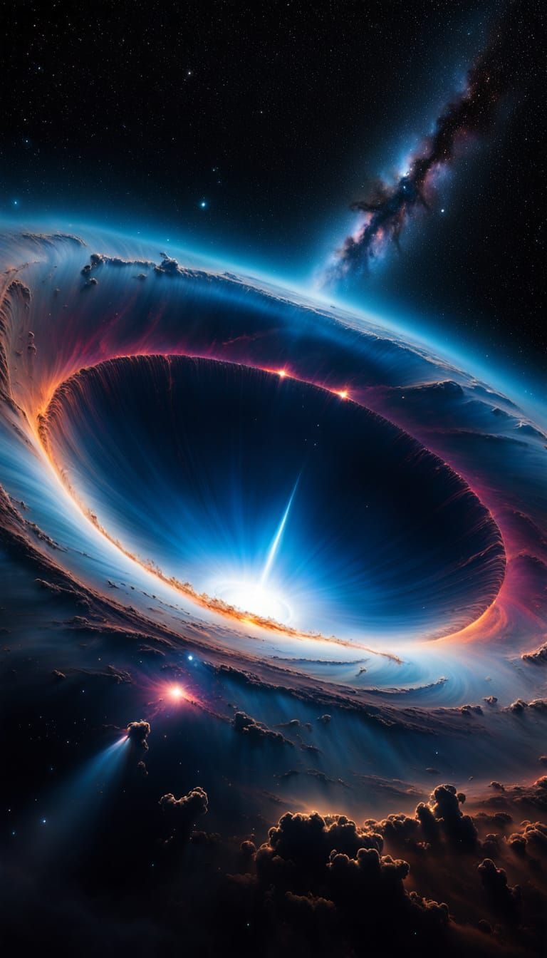 Nebula Starship Journey Through Impossible Stars