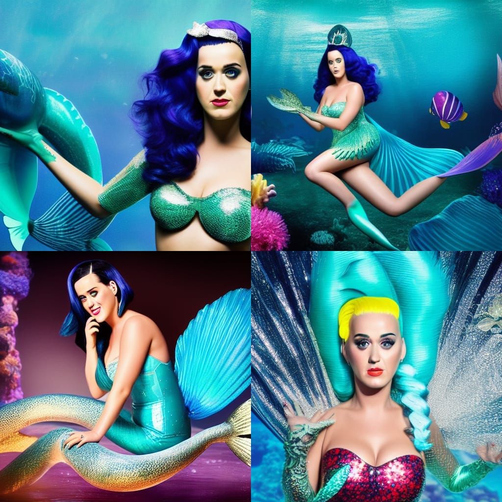 Katy Perry as Mermaid: Professional Photography