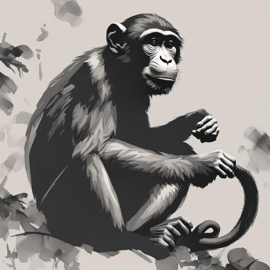 AI Generated Image of a Monkey