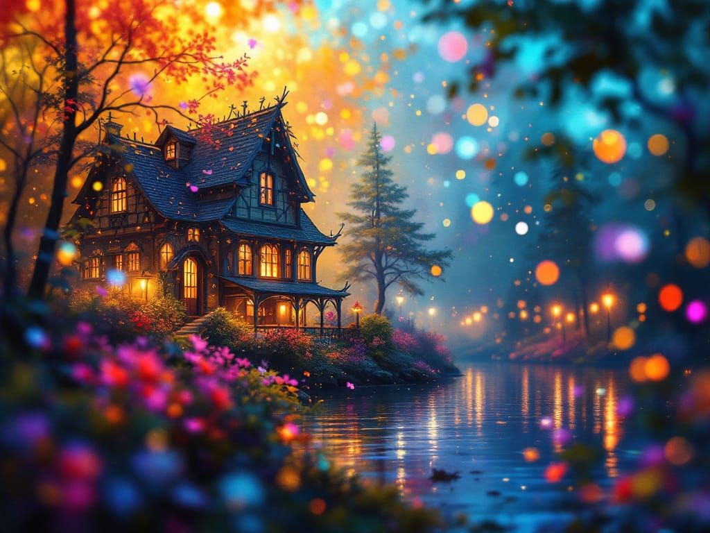 Steampunk Horror Psychedelic Art with Cool Colors