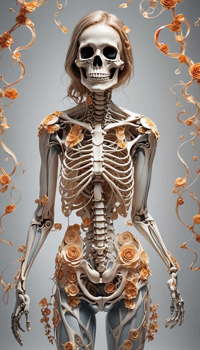 Radiant X-Ray Body Anatomy with Vogue Makeup
