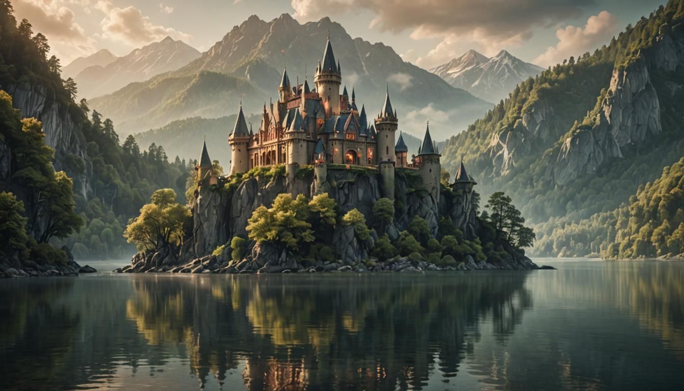 Elven Castle Island: Landscape Photography Masterpiece
