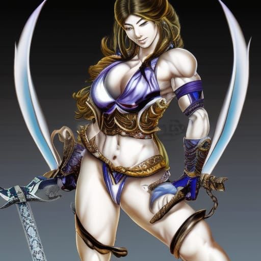 Female Warrior Goddess in Castlevania Style