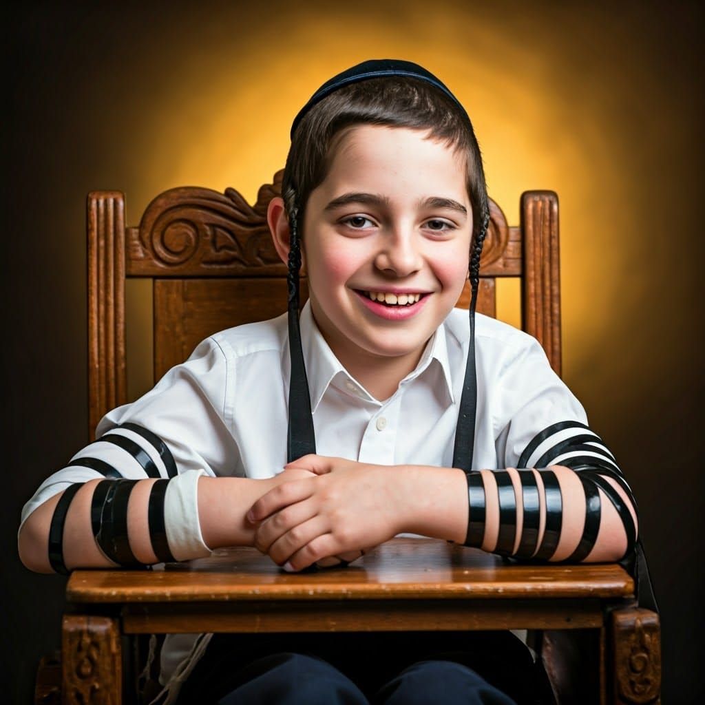 Haredi Boy Celebrates Bar Mitzvah with Joy and Pride