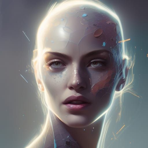 Hyperdetailed Spider Girl Portrait in Unreal Engine 5