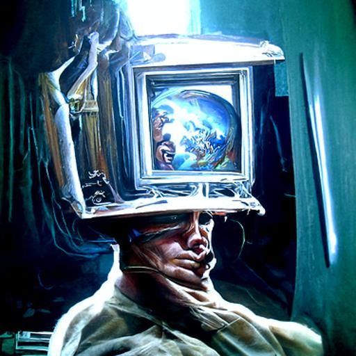 Mind Control in Oil Painting Style