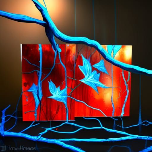 Ethereal Glass Tree: A Fantasy Artscape