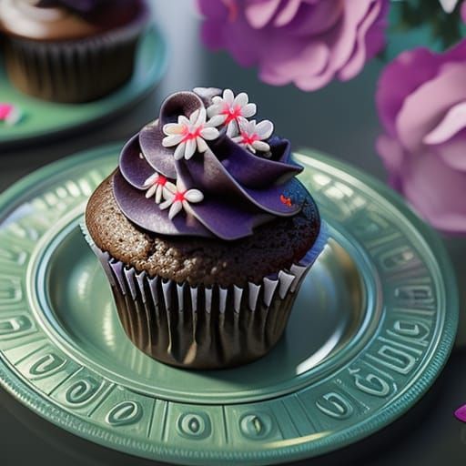 Cupcakes Concept Art in 8K Resolution