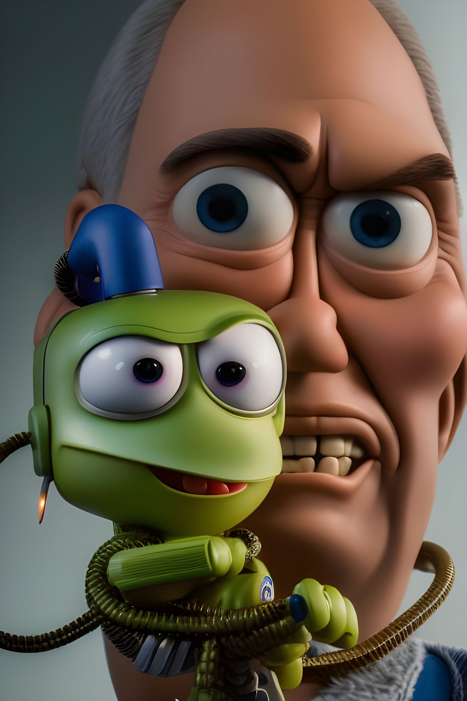 ventriloquist and his puppets