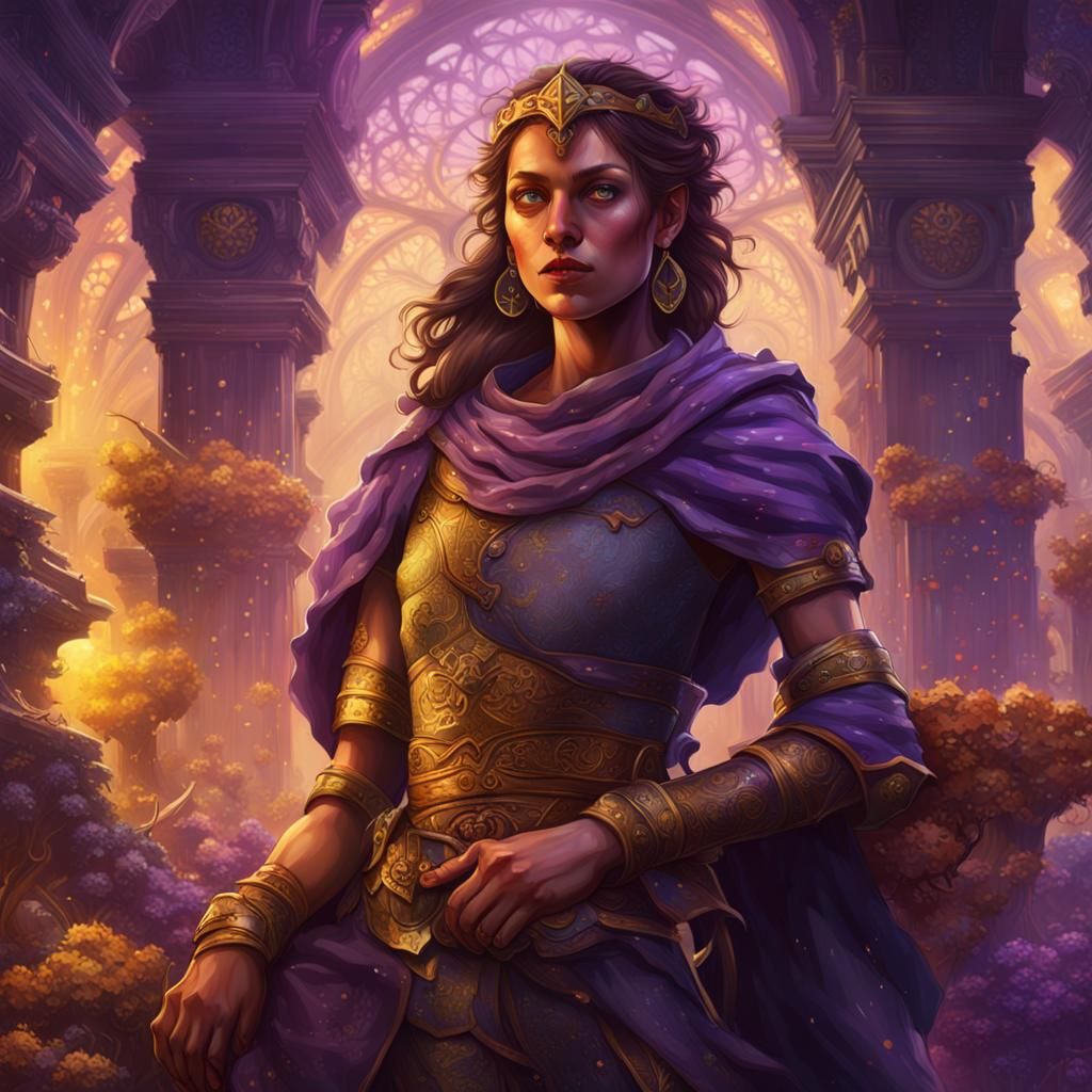 Fantasy Women in Detailed, Dynamic Lighting, Art Nouveau Sty...