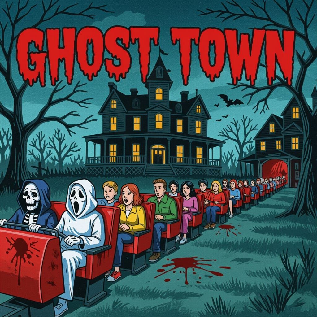 Creepy Haunted Mansion Ride in Goosebumps Style