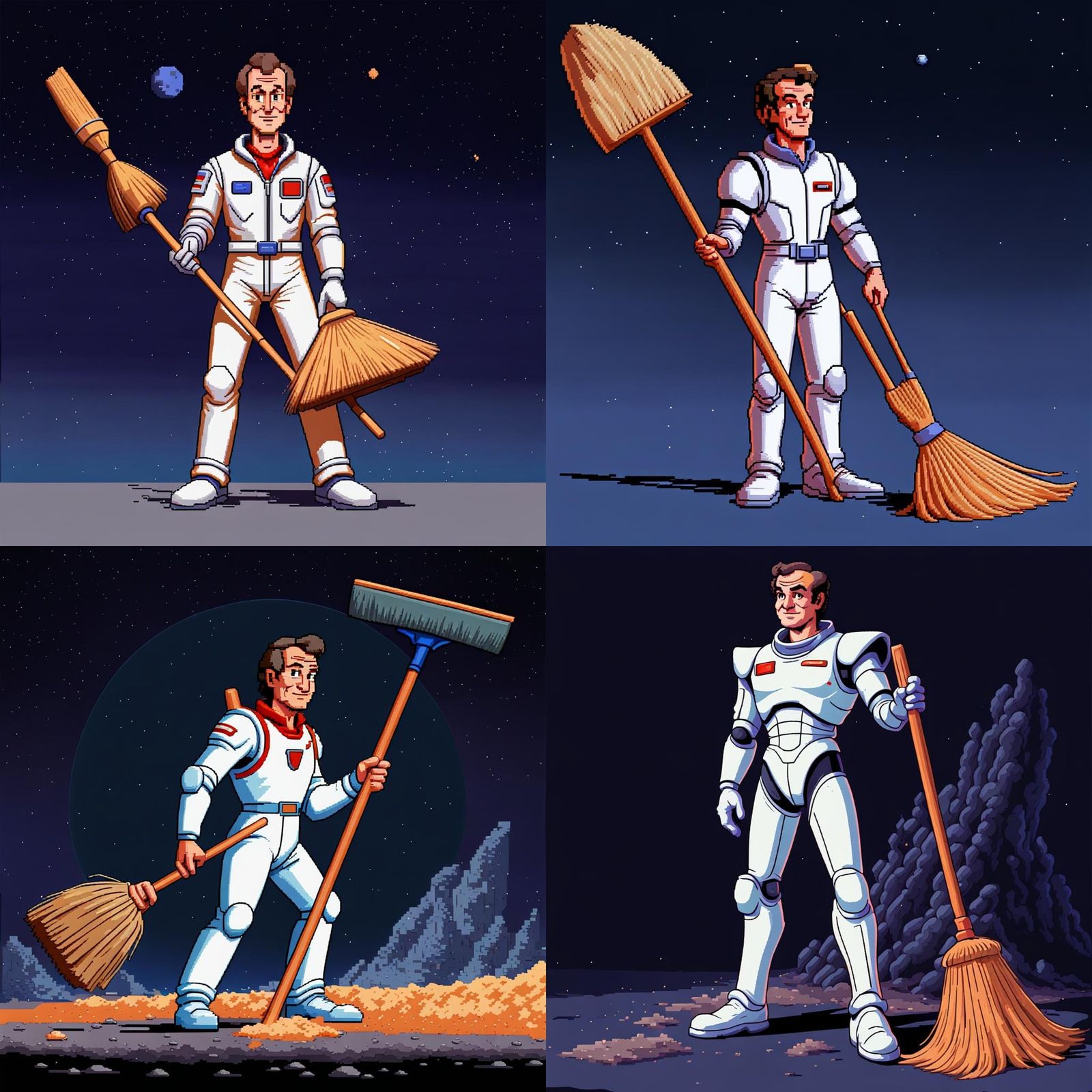 Roger Wilco Pixel Art from Space Quest