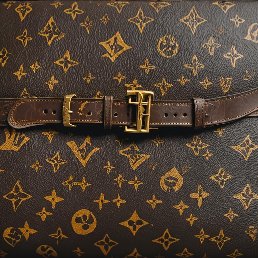 Louis Vuitton Monogram Weightlifting Belt: Cinematic Still